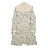 PINKO Womens Beige Floral Cotton Blend Button Jacket UK 12 Spring Casual