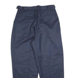 TOPMAN Mens Polyester Blend Navy Relaxed Straight Trousers W34 L32 Smart Office
