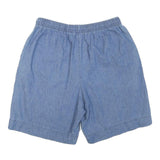 CORAL BAY Mens Blue Casual Shorts M W30 Cotton Blend Elastic Waist Pockets