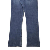 HOT Womens Jeans Blue Regular Straight Denim Raw W33 L31 Stylish Casual