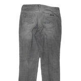 SEVEN7 Womens Jeans Grey Regular Straight Denim Medium W30 L30 Slim Classic Zip