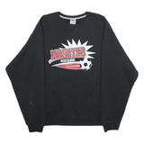RUSSELL ATHLETIC Mens Black Munster Mustangs Crew Neck L Cotton Blend Pullover