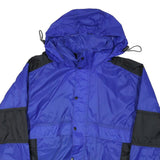 WETSKINS Mens Blue & Black Outdoor Jacket M Nylon Zip Hooded Casual