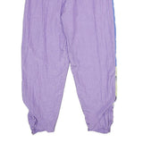 PRIMERO SPORTSWEAR Womens Joggers Purple & Blue L W28 L29 Nylon Casual Relaxed