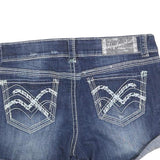 HYDRAULIC Womens Shorts Blue Denim Casual M W32 Cotton Blend Stylish Comfort