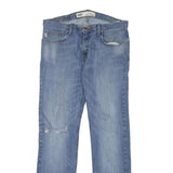 VANS Mens Jeans Blue Cotton Blend Regular Straight Zip W32 L31 Casual Denim