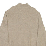 CHAPS Mens Beige Plain Cotton Blend Pullover Jumper XL Casual Winter Knitwear
