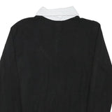 CASTRO Womens Black Plain V-Neck Basic Knit Jumper M Cotton Blend Layered Look