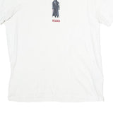 LEVI'S Mens White Darth Vader Graphic T-Shirt M Short Sleeve Crew Neck Cotton