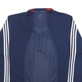 ADIDAS Mens Navy & White Quarter Zip Sweatshirt XL Sports Casual Athletic