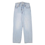 LEVI'S Womens Jeans Blue Regular Straight Denim Light W26 L26 Button Closure