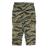 TRU-SPEC Mens Cotton Blend Green & Brown Camouflage Regular Fit Cargo Trousers