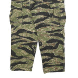 TRU-SPEC Mens Cotton Blend Green & Brown Camouflage Regular Fit Cargo Trousers