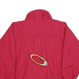 LOFFLER Mens Red Zip Jacket S Polyamide Plain Lightweight Outdoor Sportswear