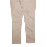 LEVI'S Womens Slim Beige Cotton Blend Zip Closure Trousers W30 L32 Skinny Fit