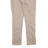 LEVI'S Womens Slim Beige Cotton Blend Zip Closure Trousers W30 L32 Skinny Fit