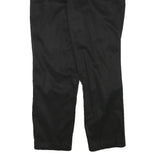 NAUTICA Womens Black Cotton Blend Slim Straight Trousers W33 L26 Stylish Casual