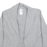 THE NORTH FACE Womens Grey Cotton Blend Drawstring Jacket S Jersey Classic