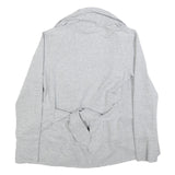 THE NORTH FACE Womens Grey Cotton Blend Drawstring Jacket S Jersey Classic