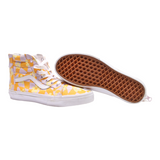 VANS Old Skool High Top Trainers Yellow Canvas Girls UK 4.5