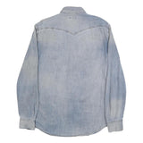 DIESEL Mens Blue Denim Shirt L Twin Pocket Casual Button Up