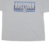 Mens Light Grey Arizona Graphic T-Shirt L Short Sleeve Crew Neck Cotton Blend