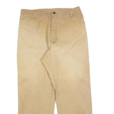 DICKIES Mens Jeans Beige Relaxed Straight Denim W34 L30 Zip Cotton Blend Durable