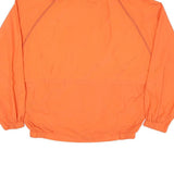NAUTICA Mens Orange & Navy Zip Jacket M Polyester Blend Plain Lightweight Casual