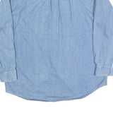 HIGH SIERRA Mens Blue Denim Shirt XL Button-Down Collar Long Sleeve Casual