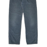 LEVI'S Womens Cotton Blend Blue Regular Straight Trousers W32 L34 Relaxed Fit