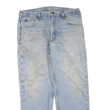 CARHARTT Mens Regular Fit Light Blue Denim Jeans W36 L30 Workwear Zip Closure