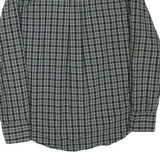 TOMMY HILFIGER Mens Green Check Shirt L Button-Down Collar Long Sleeve Cotton