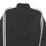 ADIDAS Womens Black & White Classic Zip Up Polyester Blend Track Jacket L