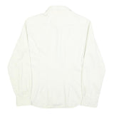 LEVI'S Womens White Shirt M Cotton Blend Button Up Long Sleeve Casual