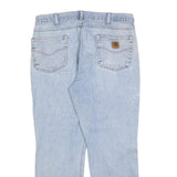 CARHARTT Mens Light Blue Regular Straight Denim Medium W36 L30 Casual Cotton