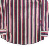 PANHANDLE SLIM Mens Blue & Red & Cream & Green & Yellow Striped Shirt 2XL Cotton