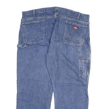 DICKIES Mens Blue Regular Fit Straight Leg Denim Jeans W44 L30 Workwear Zip