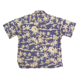 COOKE STREET Mens Blue & Beige Hawaiian Shirt L Cotton Casual Relaxed Fit