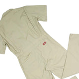 DICKIES Mens Beige Workwear Dungarees Regular Fit Polyester Blend S W35 L30