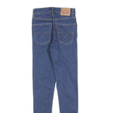 LEVI'S Womens Slim Blue Denim Slim Fit Zip Jeans W25 L30 Stylish Comfortable