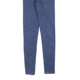 LEVI'S Womens Slim Blue Denim Slim Fit Zip Jeans W25 L30 Stylish Comfortable