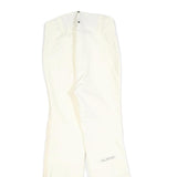 ALLSPORT Lined Womens Regular White Polyester Blend Zip Trousers W28 L30