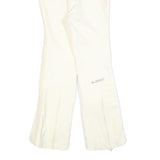 ALLSPORT Lined Womens Regular White Polyester Blend Zip Trousers W28 L30