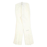 ALLSPORT Lined Womens Regular White Polyester Blend Zip Trousers W28 L30