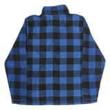 WRANGLER Mens Blue & Black Patterned Pullover Jumper Crew Neck Basic Knit M