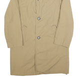 EVER DRESS Mens Beige Cotton Blend Button Jacket M Plain Classic Coat