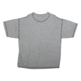 VINCI Womens Grey Graphic T-Shirt L Short Sleeve Crew Neck Cotton Blend