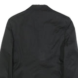 DOLCE & GABBANA Womens Black Blazer Jacket S Cotton Blend Plain Button Detail