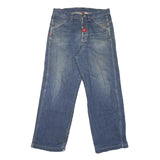 TIPSTER Mens Relaxed Blue Denim Jeans W31 L31 Button Closure Casual Wear