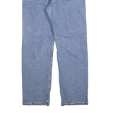WRANGLER Mens Jeans Blue Regular Straight Denim Medium W34 L30 Cotton Blend Zip